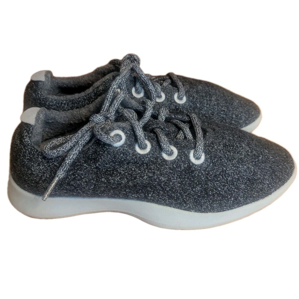 All Birds Wool Runners Women's Running Shoes Sz 8 Charcoal Merino Wool Sneakers